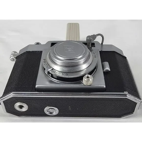 AGFA KARAT IV 35MM CAMERA - SOLINAR 50MM F/2.8 LENS + OPTIMA BLITZ FLASH VINTAGE